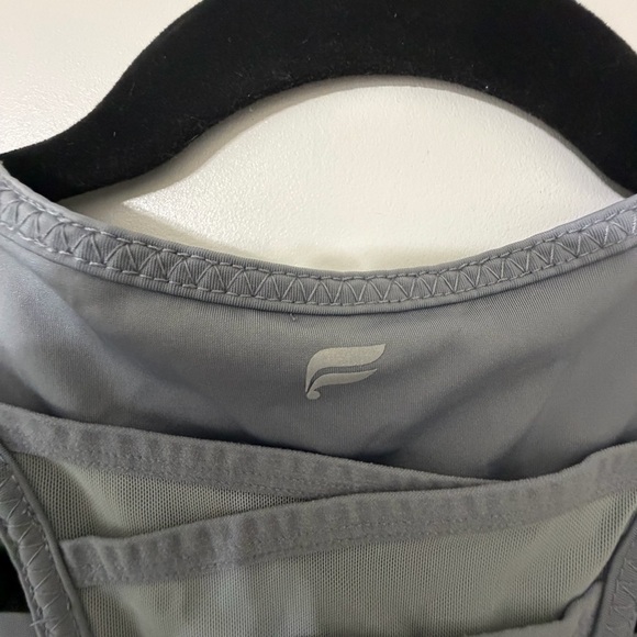 Gray Fabletics High Neck Sports Bra Size XL - Picture 6 of 6